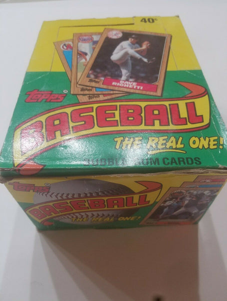 1987 Topps Baseball Wax Box 36 Unopened Packs - Possible Barry Bonds Rookie Card